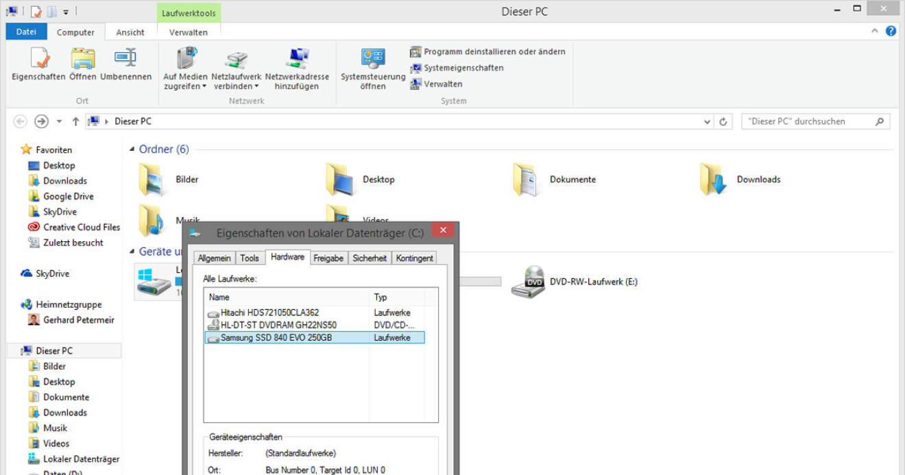 Was tun wenn unter Windows 8 die Festplatte dauernd läuft?