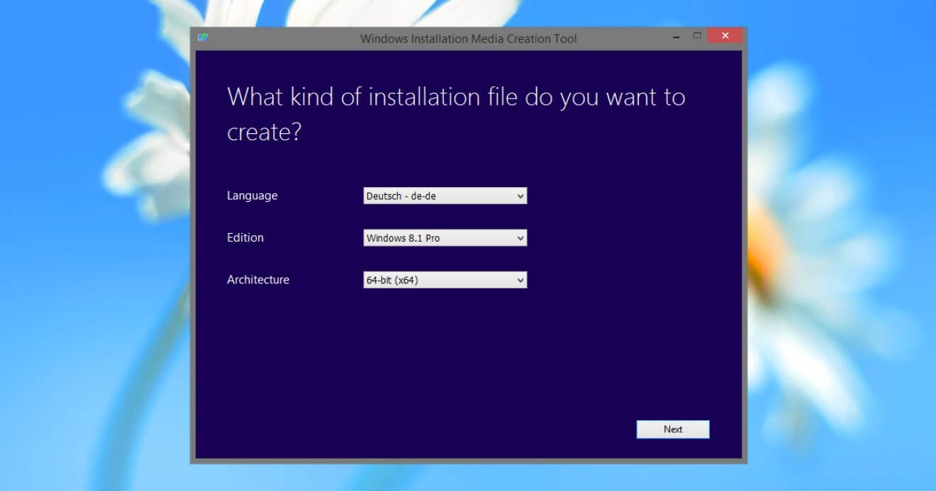 Windows 8.1 ISO Datei herunterladen